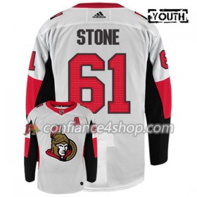 Adidas Maillot de Hockey Ottawa Senators MARK STONE 61 Blanc Authentic - Enfant